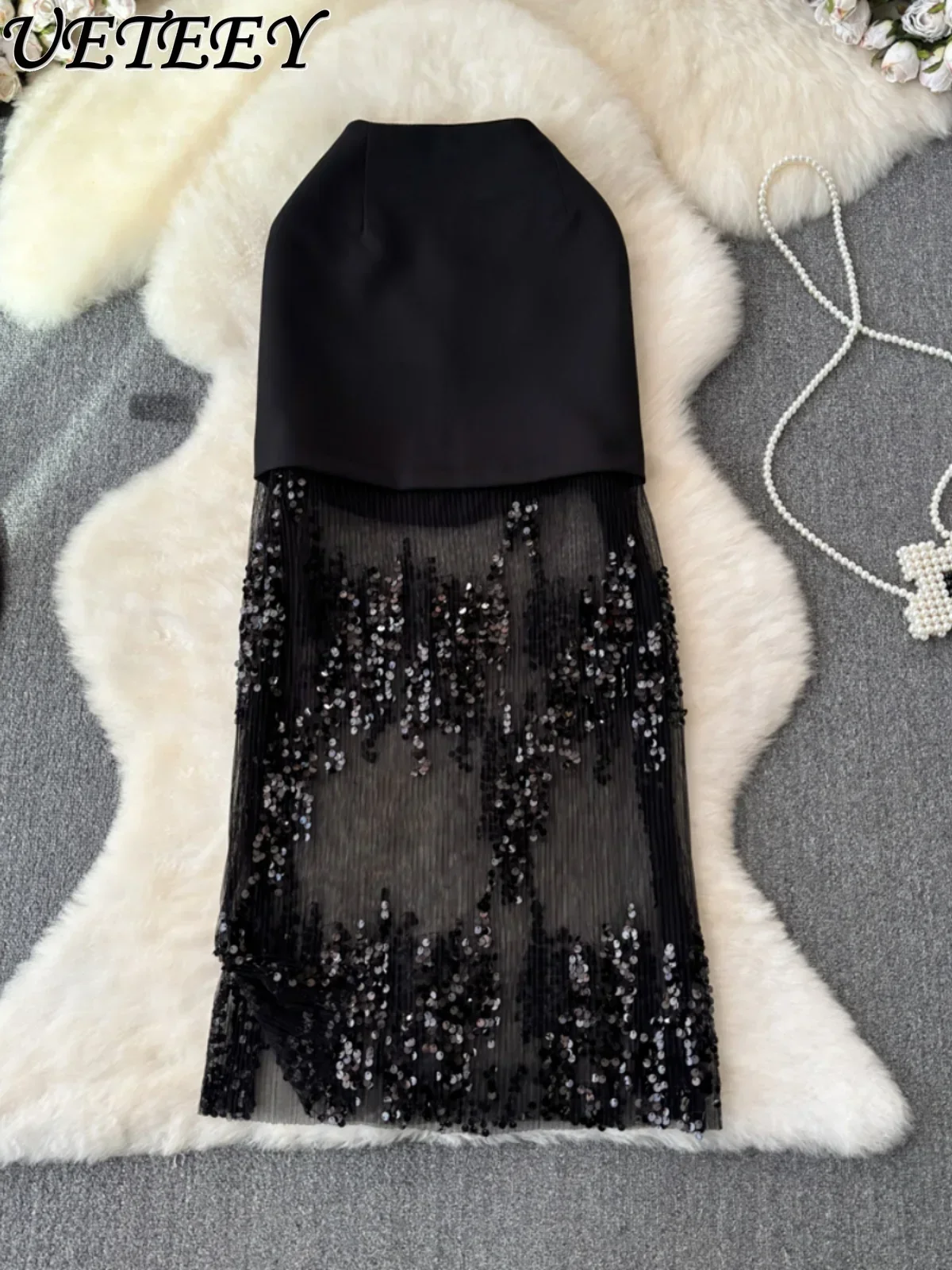 Fashionable Heavy-Duty Lace Mesh Long Skirt for Women 2024 Spring/Summer New Chic Elegant Split High Waist Black Hip Skirts
Fashionable Heavy-Duty Lace Mesh Long Skirt for Women 2024 Spring/Summer New Chic Elegant Split High Waist Black Hip Skirts