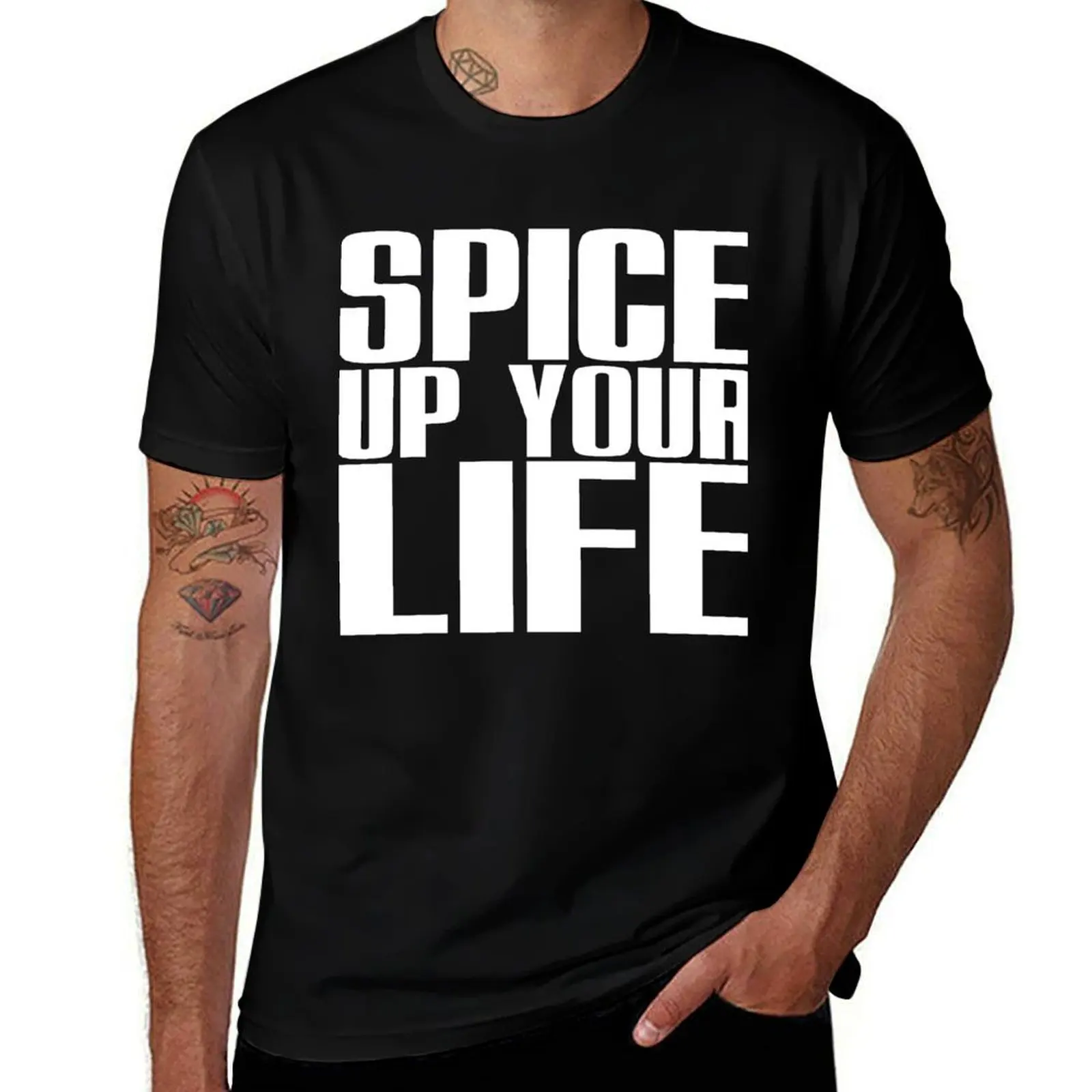 Spice Up Your Life (white) T-Shirt shirts graphic heavyweights big and tall t shirts for men
Spice Up Your Life (white) T-Shirt shirts graphic heavyweights big and tall t shirts for men