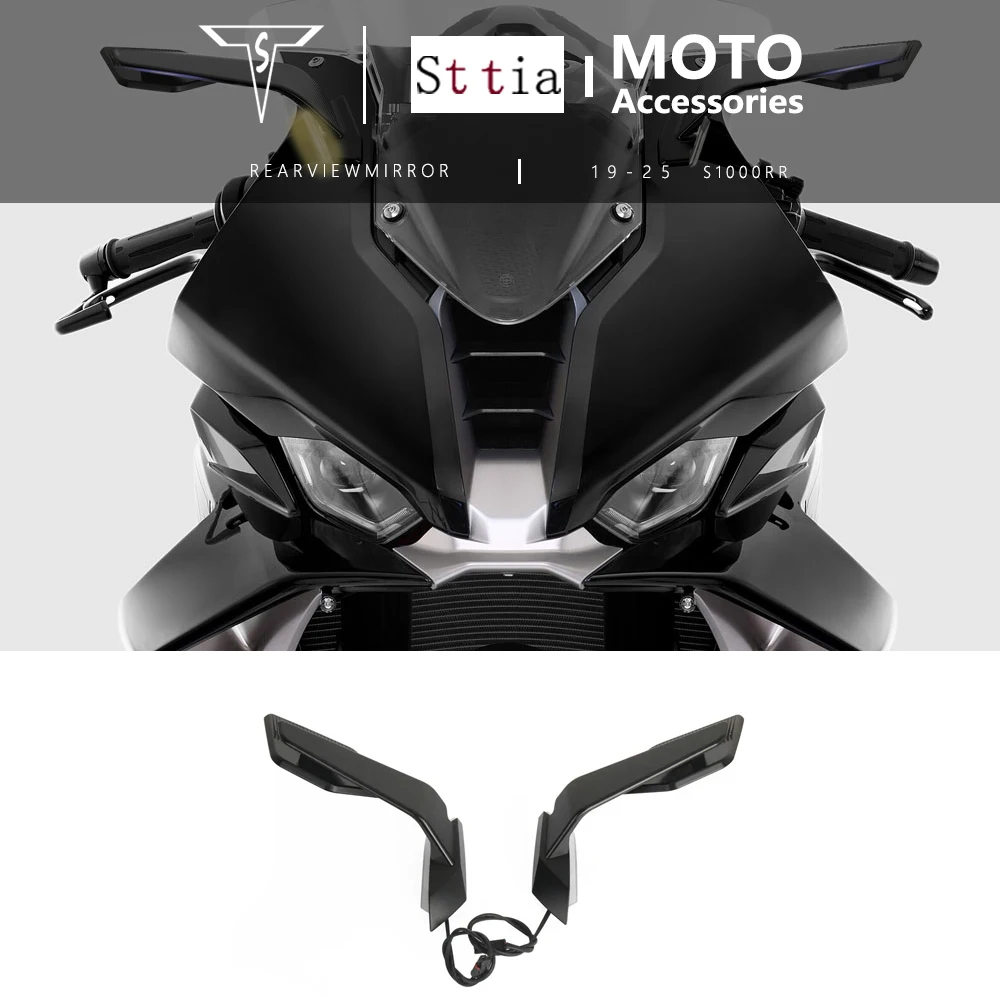 Мотоциклетные боковые зеркала заднего вида со светодиодным указателем поворота для BMW S1000RR S1000 RR S 1000 RR 2019-2023 2024 2025
Мотоциклетные боковые зеркала заднего вида со светодиодным указателем поворота для BMW S1000RR S1000 RR S 1000 RR 2019-2023 2024 2025