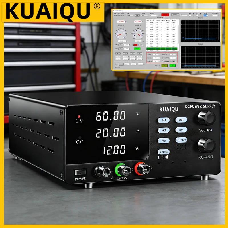 KUAIQU 60V 20A 1200W DC Power Supply High Voltage 15V 30V 20A 30A Adjustable Regulator OCP OVP Switching Source PLC Powered By
KUAIQU 60V 20A 1200W DC Power Supply High Voltage 15V 30V 20A 30A Adjustable Regulator OCP OVP Switching Source PLC Powered By