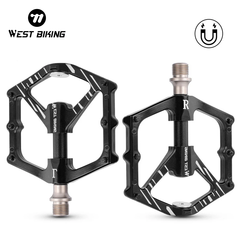 WEST BIKING Magnetic Bike Pedals Aluminum Alloy 3 Bearings Bicycle Pedals Non-slip Flat Road MTB Pedals Cycling Accessories
WEST BIKING Magnetic Bike Pedals Aluminum Alloy 3 Bearings Bicycle Pedals Non-slip Flat Road MTB Pedals Cycling Accessories