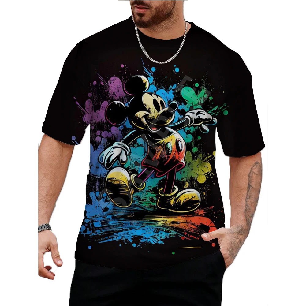 Summer Mens Casual T-shirts High Quality Disney Mickey Mouse Print Brand Tee Shirts Classic Male Daily Short Sleeve Cool Tops
Summer Mens Casual T-shirts High Quality Disney Mickey Mouse Print Brand Tee Shirts Classic Male Daily Short Sleeve Cool Tops