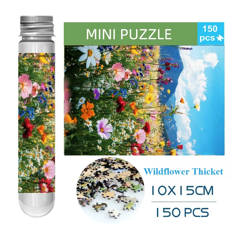 150PCS Mini Test Tube Wildflower Thicket Difficult Jigsaw Puzzle Decompression Toys Game Family Educational Toys
150PCS Mini Test Tube Wildflower Thicket Difficult Jigsaw Puzzle Decompression Toys Game Family Educational Toys