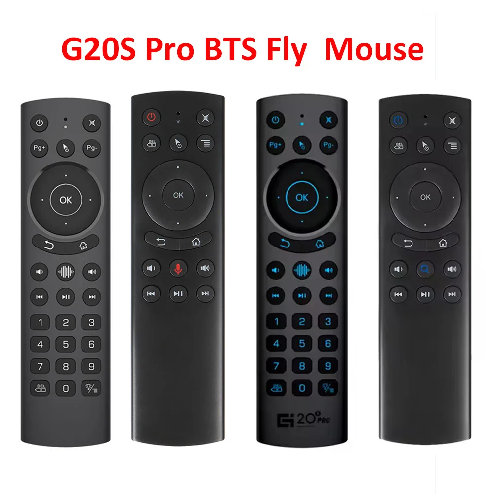 G20S BTS Plus Smart Voice Remote Control 2.4G Wireless Backlit BT5.0 Fly Air Mouse Gyroscope IR Learning for Android TV Box PC
G20S BTS Plus Smart Voice Remote Control 2.4G Wireless Backlit BT5.0 Fly Air Mouse Gyroscope IR Learning for Android TV Box PC