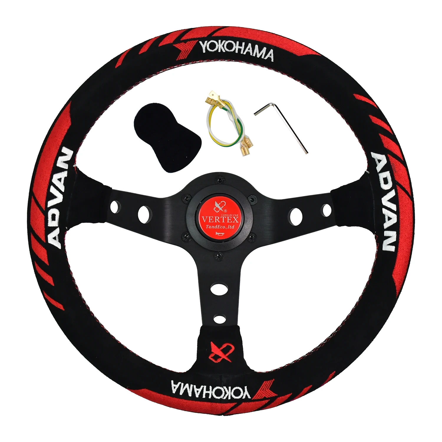 Vertex 320MM Racing Steering Wheel Suede Leather Embroidery Universal Car Accessory Auto parts Drift Steering Wheel For Sports
Vertex 320MM Racing Steering Wheel Suede Leather Embroidery Universal Car Accessory Auto parts Drift Steering Wheel For Sports