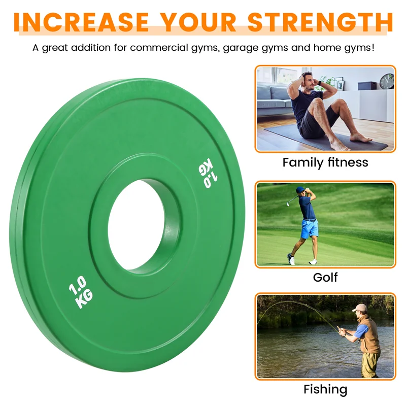 AZ-Gym Micro-Type Plates Dumbbell Weight Plate Rubber Fractional Weight Plates Add-On Aperture 50.4Mm
AZ-Gym Micro-Type Plates Dumbbell Weight Plate Rubber Fractional Weight Plates Add-On Aperture 50.4Mm