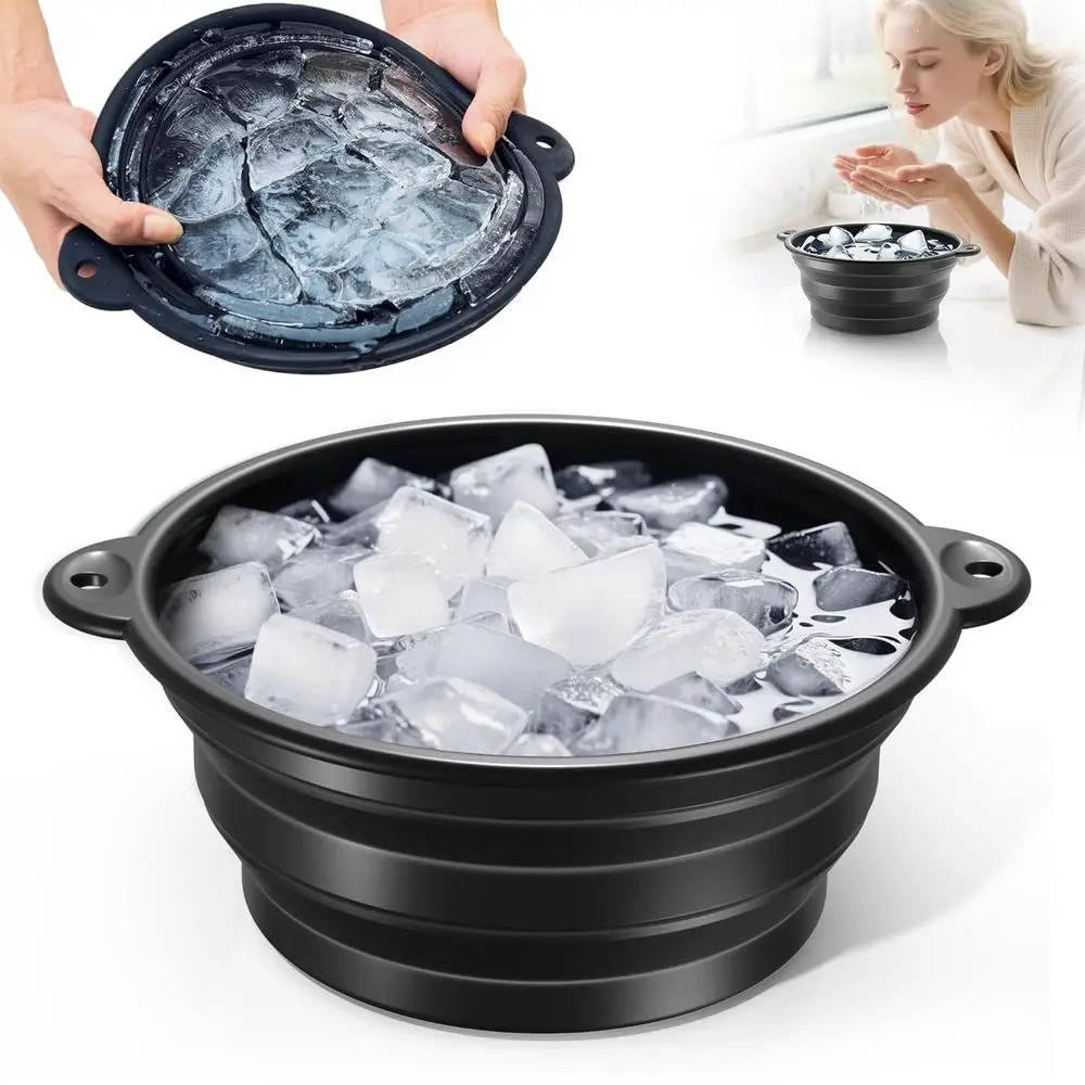 Collapsible Silicone Ice Therapy Basin with Built-in Tray for Cold Plunge, Skin Tightening, and Pain Relief - Ideal for Home and
Collapsible Silicone Ice Therapy Basin with Built-in Tray for Cold Plunge, Skin Tightening, and Pain Relief - Ideal for Home and