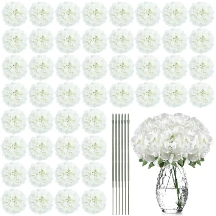 100 Pcs Artificial Hydrangea Flowers Hydrangea Flower Heads with Stems Silk Faux Hydrangea Flowers for Wedding Centerpiece Fake
100 Pcs Artificial Hydrangea Flowers Hydrangea Flower Heads with Stems Silk Faux Hydrangea Flowers for Wedding Centerpiece Fake