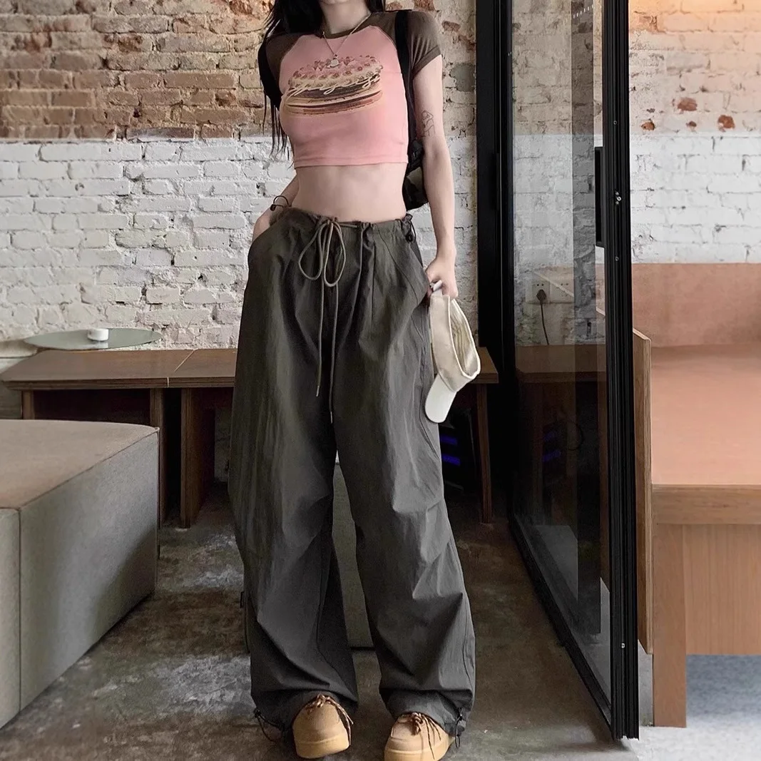 Комбинезоны в стиле ретро, женские летние тонкие быстросохнущие спортивные штаны, свободные широкие брюки, брюки для мытья полов
Комбинезоны в стиле ретро, женские летние тонкие быстросохнущие спортивные штаны, свободные широкие брюки, брюки для мытья полов