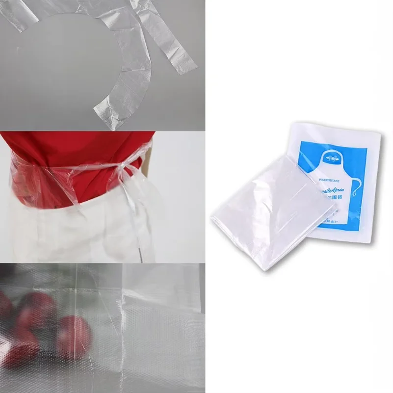 50PCS Disposable Kitchen Aprons Plastic Waterproof Apron Individually Packing Gowns for Men Women Kitchen Protection Accessorie
50PCS Disposable Kitchen Aprons Plastic Waterproof Apron Individually Packing Gowns for Men Women Kitchen Protection Accessorie