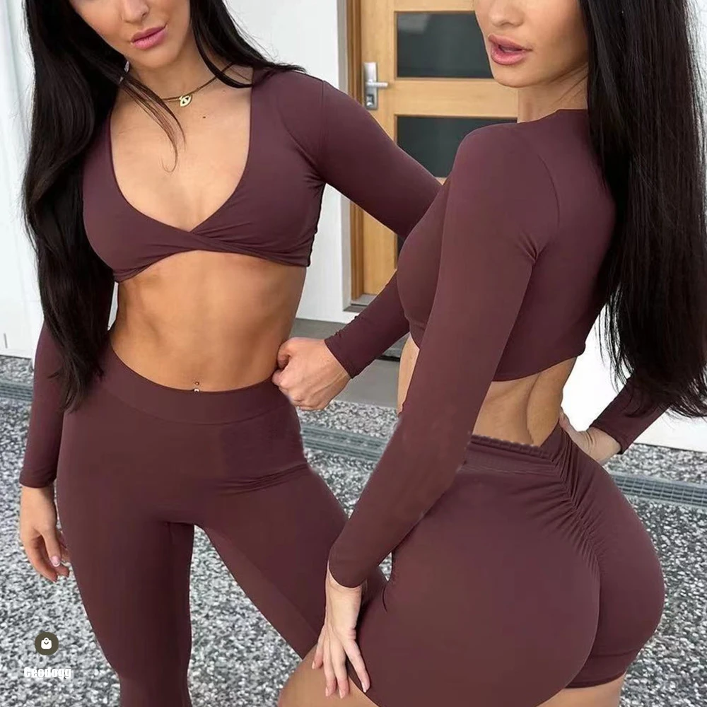Pad Long Sleeve Crop Tops Women Yoga Shirt Clothing Gym Women Running Workout Sportswear Fitness Active Clothes XP310
Pad Long Sleeve Crop Tops Women Yoga Shirt Clothing Gym Women Running Workout Sportswear Fitness Active Clothes XP310