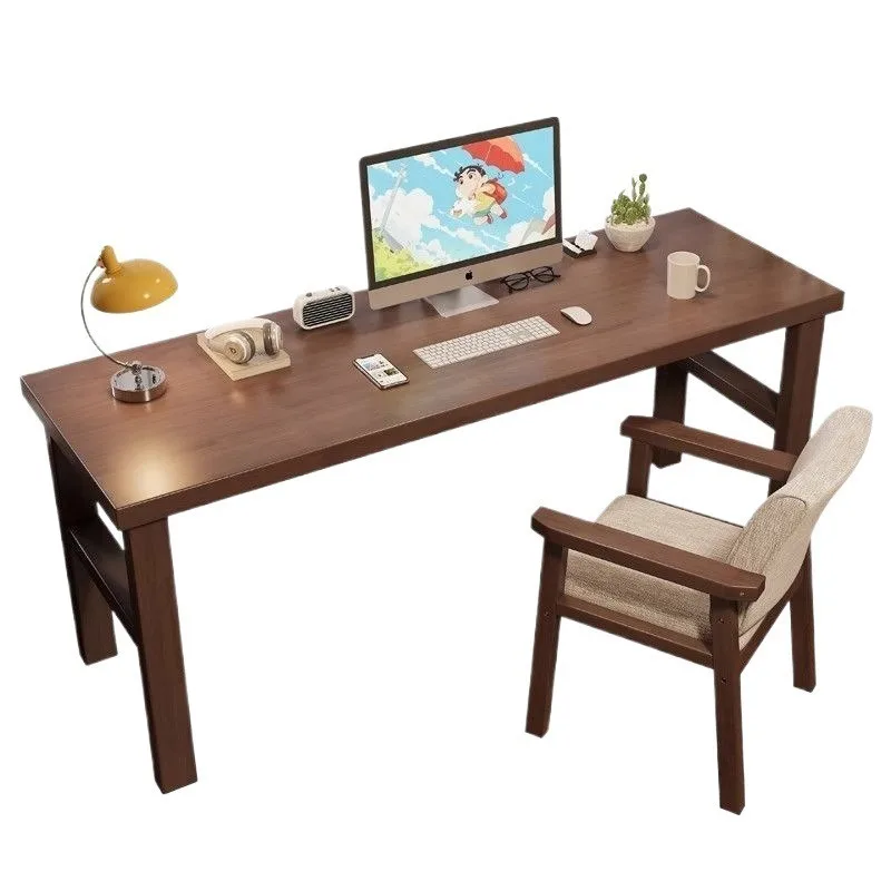 Solid wood double desk, simple study long office computer desk
Solid wood double desk, simple study long office computer desk