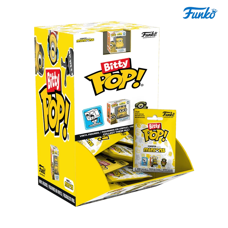 Фигурка Funko Pop Mystery Bitty Minions, мини-фигурка, слепая коробка, 0,9 дюйма, коллекционная фигурка, ограниченная серия, детская игрушка в подарок 
Фигурка Funko Pop Mystery Bitty Minions, мини-фигурка, слепая коробка, 0,9 дюйма, коллекционная фигурка, ограниченная серия, детская игрушка в подарок