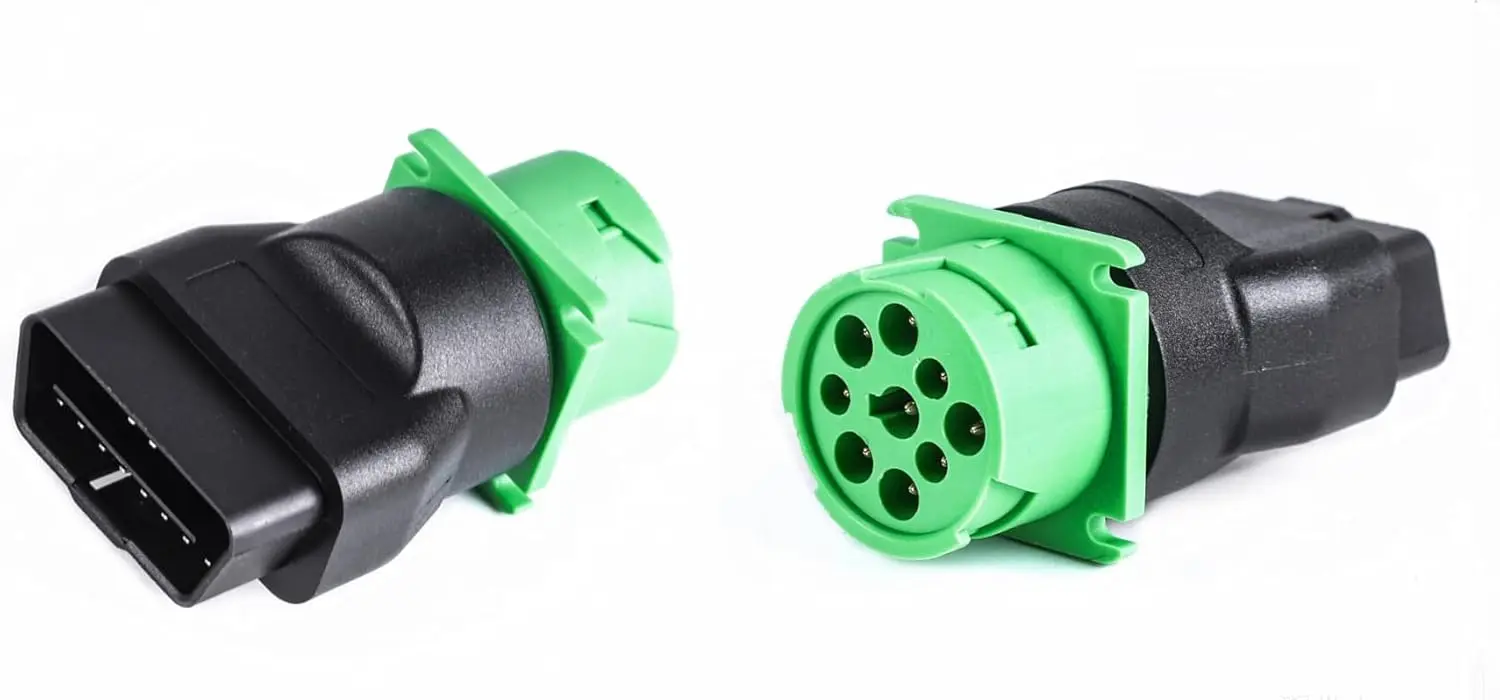 2 шт. 16-контактный адаптер OBD2 «папа» на 9-контактный J1939 для считывателя кодов грузовика Freightliner ELD Tracker (2)
2 шт. 16-контактный адаптер OBD2 «папа» на 9-контактный J1939 для считывателя кодов грузовика Freightliner ELD Tracker (2)