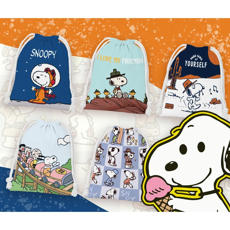 15 Styles Snoopy Drawstring Bag Travel Underwear Toy Storage Bag Cartoon Make Up Outdoor Portable Mobile Phone Bag
15 Styles Snoopy Drawstring Bag Travel Underwear Toy Storage Bag Cartoon Make Up Outdoor Portable Mobile Phone Bag