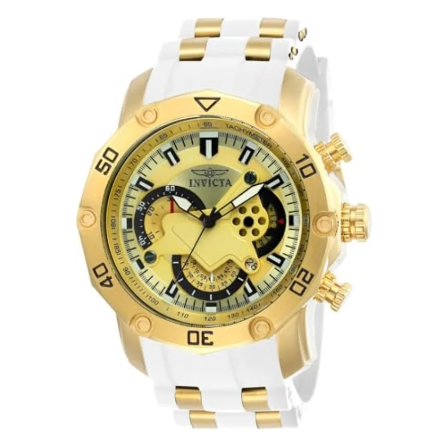 Invicta Men Pro Diver Scuba Quartz Watch, White, 23422
Invicta Men Pro Diver Scuba Quartz Watch, White, 23422