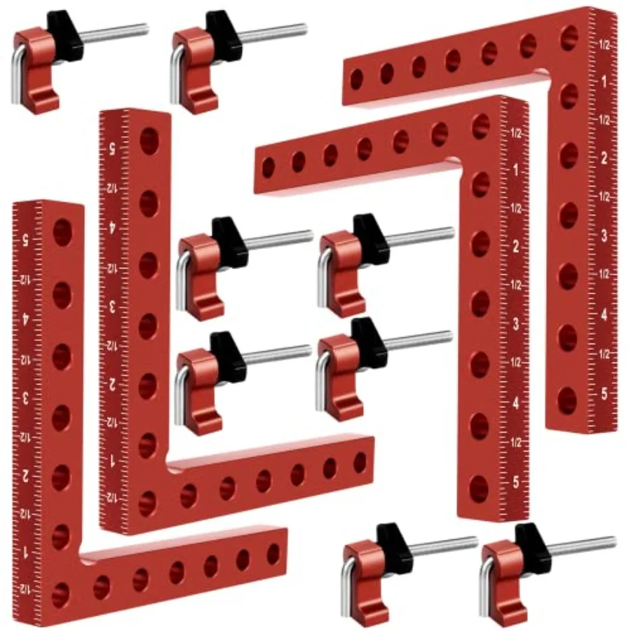 90 Degree Clamp Cabinet Clamp 5.5" x 5.5" 14 x 14cm Aluminum Alloy Right Angle square Tool Corner Clamps for Woodworking Tools
90 Degree Clamp Cabinet Clamp 5.5" x 5.5" 14 x 14cm Aluminum Alloy Right Angle square Tool Corner Clamps for Woodworking Tools
