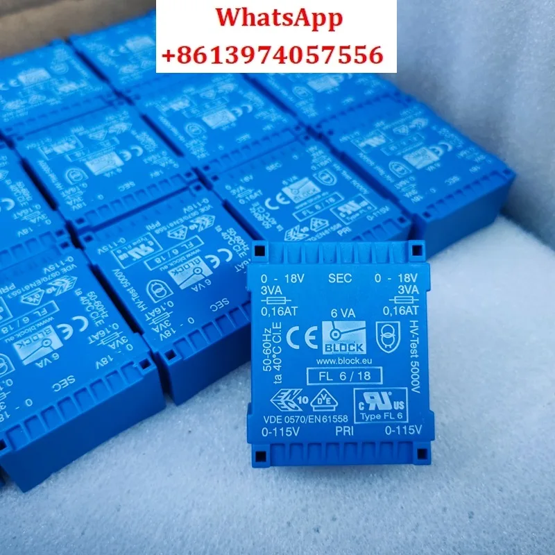 Brand new Germany, imported sealed transformer FL 6/18 power 6W output double 18v four wires
Brand new Germany, imported sealed transformer FL 6/18 power 6W output double 18v four wires