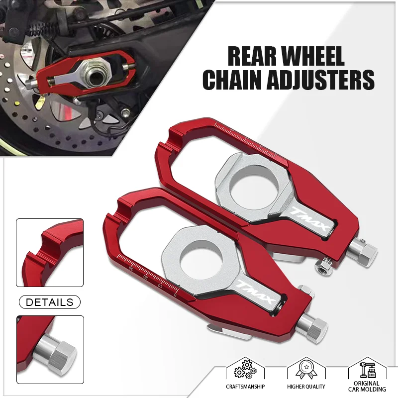 tmax Motorcycle Aluminum Rear Axle Chain Adjusters Tensioners Catena Spool Kits For TMAX530 SX DX TMAX560 TECH MAX TMAX
tmax Motorcycle Aluminum Rear Axle Chain Adjusters Tensioners Catena Spool Kits For TMAX530 SX DX TMAX560 TECH MAX TMAX