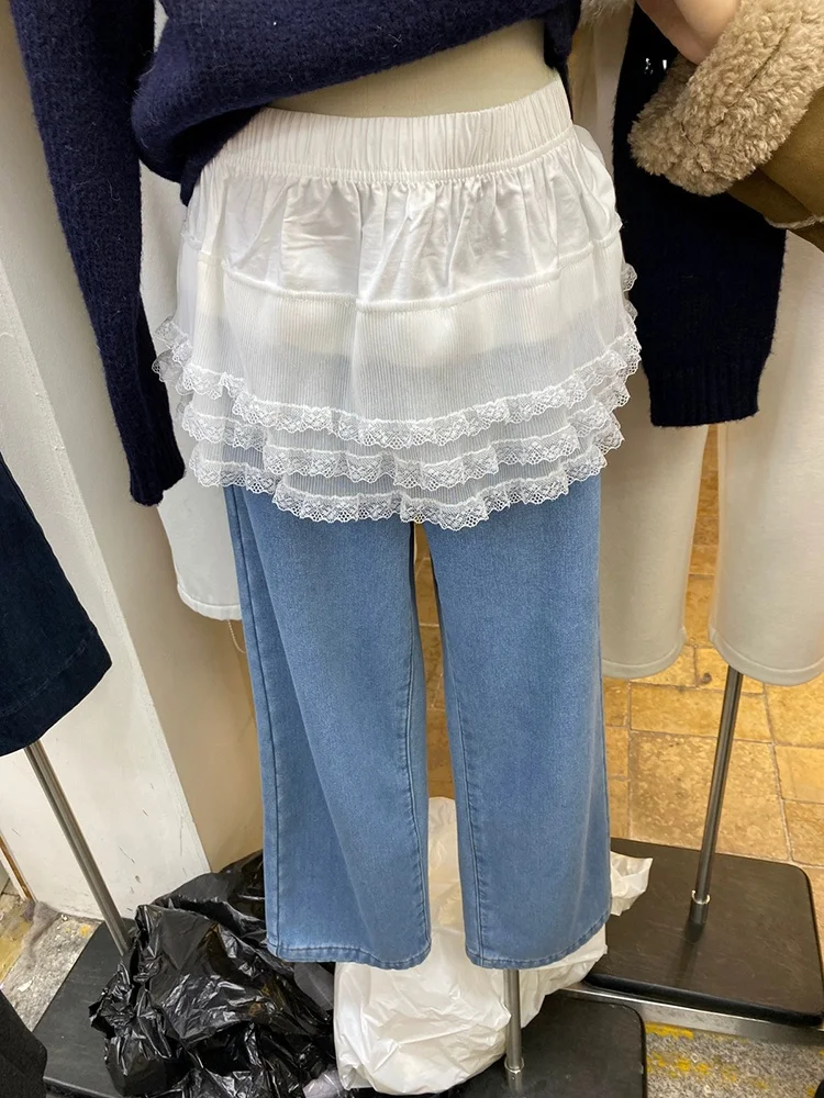 Retro Lace f Skirt Women's Frou Frou Tulle over Skirt Curtain Skirt Winter 2024 Korean Sle Commute ort A-Line Skirt
Retro Lace f Skirt Women's Frou Frou Tulle over Skirt Curtain Skirt Winter 2024 Korean Sle Commute ort A-Line Skirt