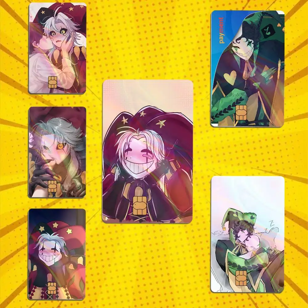 game Pierrot Harlequin Freak Circus Laser luster Bank Credit Cards Bus Pass Stickers Cool Decoration Waterproof Card Protective
game Pierrot Harlequin Freak Circus Laser luster Bank Credit Cards Bus Pass Stickers Cool Decoration Waterproof Card Protective