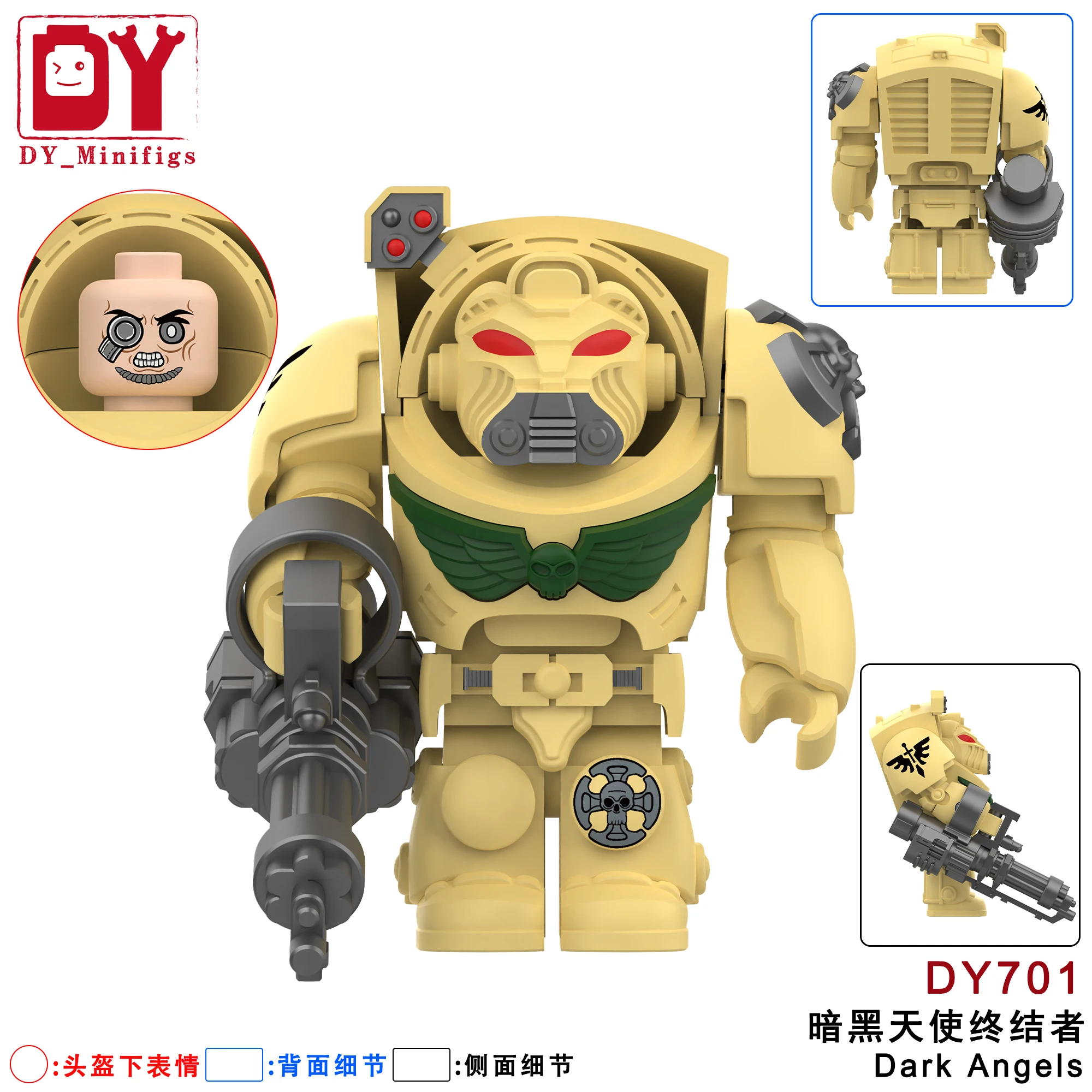 DY701 NEW Knights War Angels Ultramarines Templars War Soldiers hammers Action Figures Building Blocks Bricks kids Toys gifts
DY701 NEW Knights War Angels Ultramarines Templars War Soldiers hammers Action Figures Building Blocks Bricks kids Toys gifts