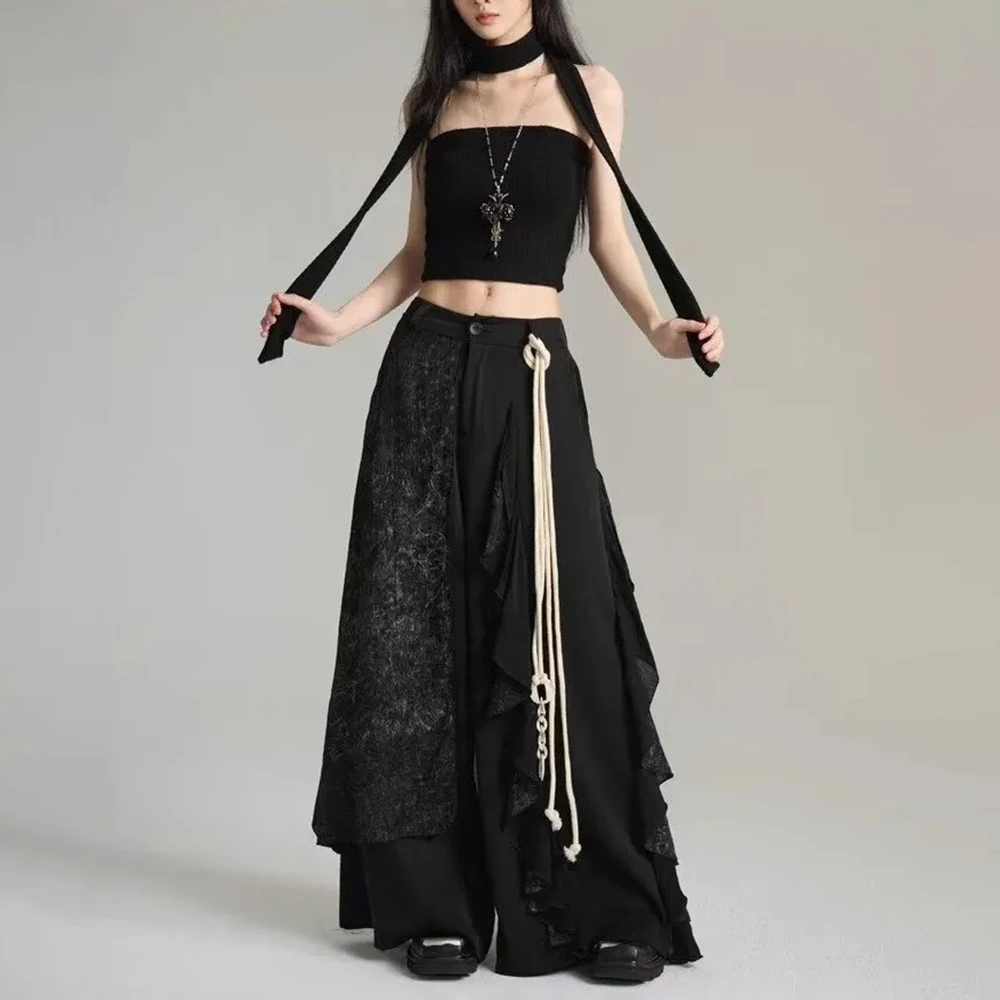 Men's Irregular Wide-Leg Culottes Chinese Retro Unisex Fashion Trend Loose Casual Breathable Niche Summer New Men's Bottoms
Men's Irregular Wide-Leg Culottes Chinese Retro Unisex Fashion Trend Loose Casual Breathable Niche Summer New Men's Bottoms