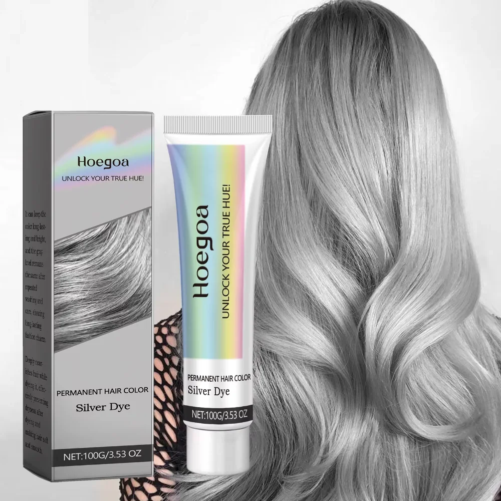 New 2-in-1 Silver Hair Dye Natural Essence Extract Nourishing Grey Hair Cream 100g Non-damage Hair Dye Cream for All Hair
New 2-in-1 Silver Hair Dye Natural Essence Extract Nourishing Grey Hair Cream 100g Non-damage Hair Dye Cream for All Hair