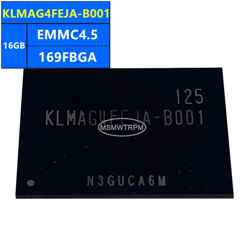 KLMAG4FEJA-B001 NCEFBS98-16G THGBM5G7A2JBAIM EMMC4.5 16GB 169FBGA Memory Chip IC Electronic Components New Original
KLMAG4FEJA-B001 NCEFBS98-16G THGBM5G7A2JBAIM EMMC4.5 16GB 169FBGA Memory Chip IC Electronic Components New Original
