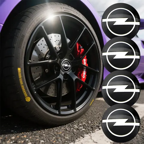 4 pz Auto Mozzo Centro Tappo Adesivo In Metallo Emblema Adesivo Per Opel Astra j g Insignia Corsa d Vectra c Zafira a Auto Gadget