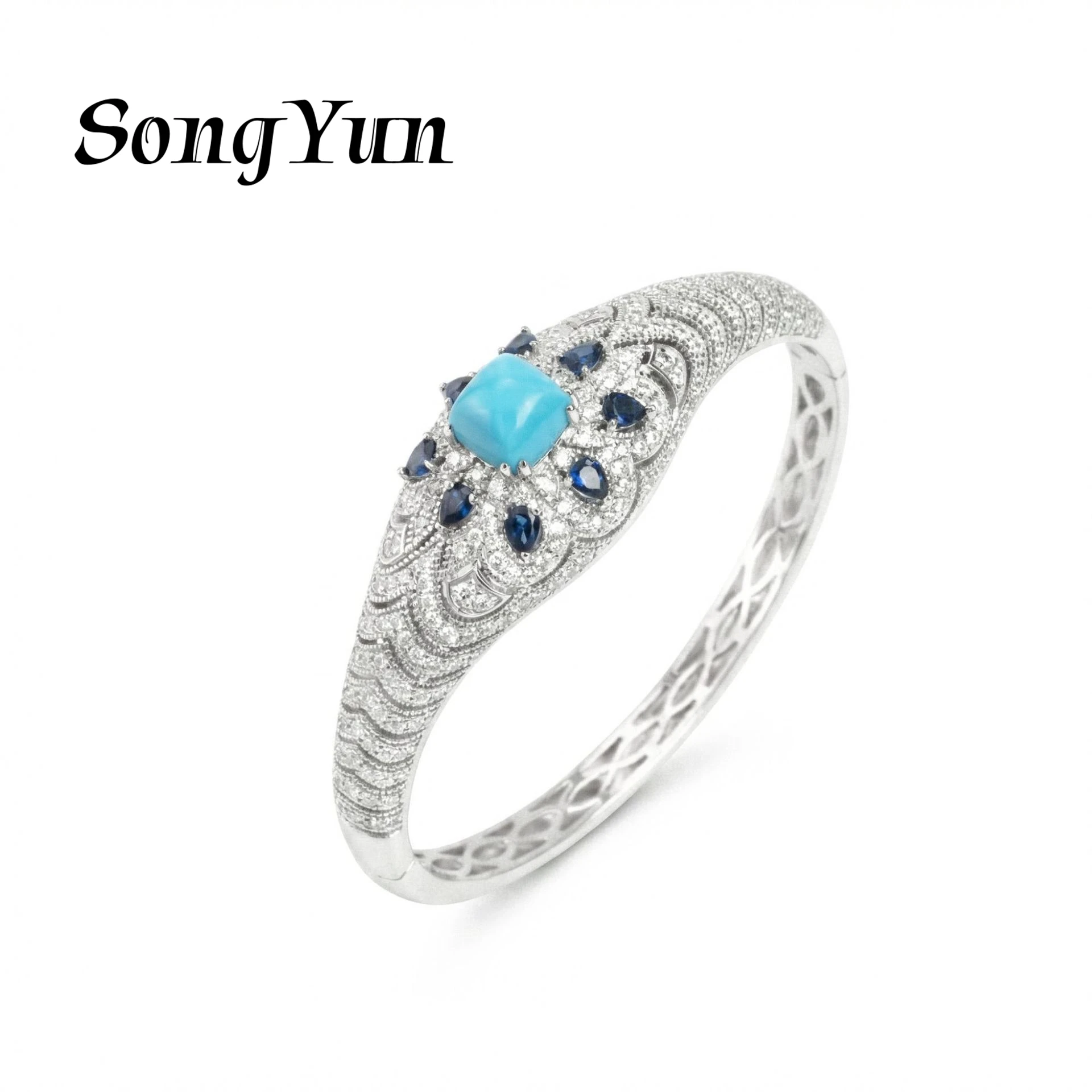 SongYun Jewelry 925 Sterling Silver Ring 5A CZ Gemstones Luxury High Carbon Gemstones 925 Sterling Silver Rings Accessories
SongYun Jewelry 925 Sterling Silver Ring 5A CZ Gemstones Luxury High Carbon Gemstones 925 Sterling Silver Rings Accessories