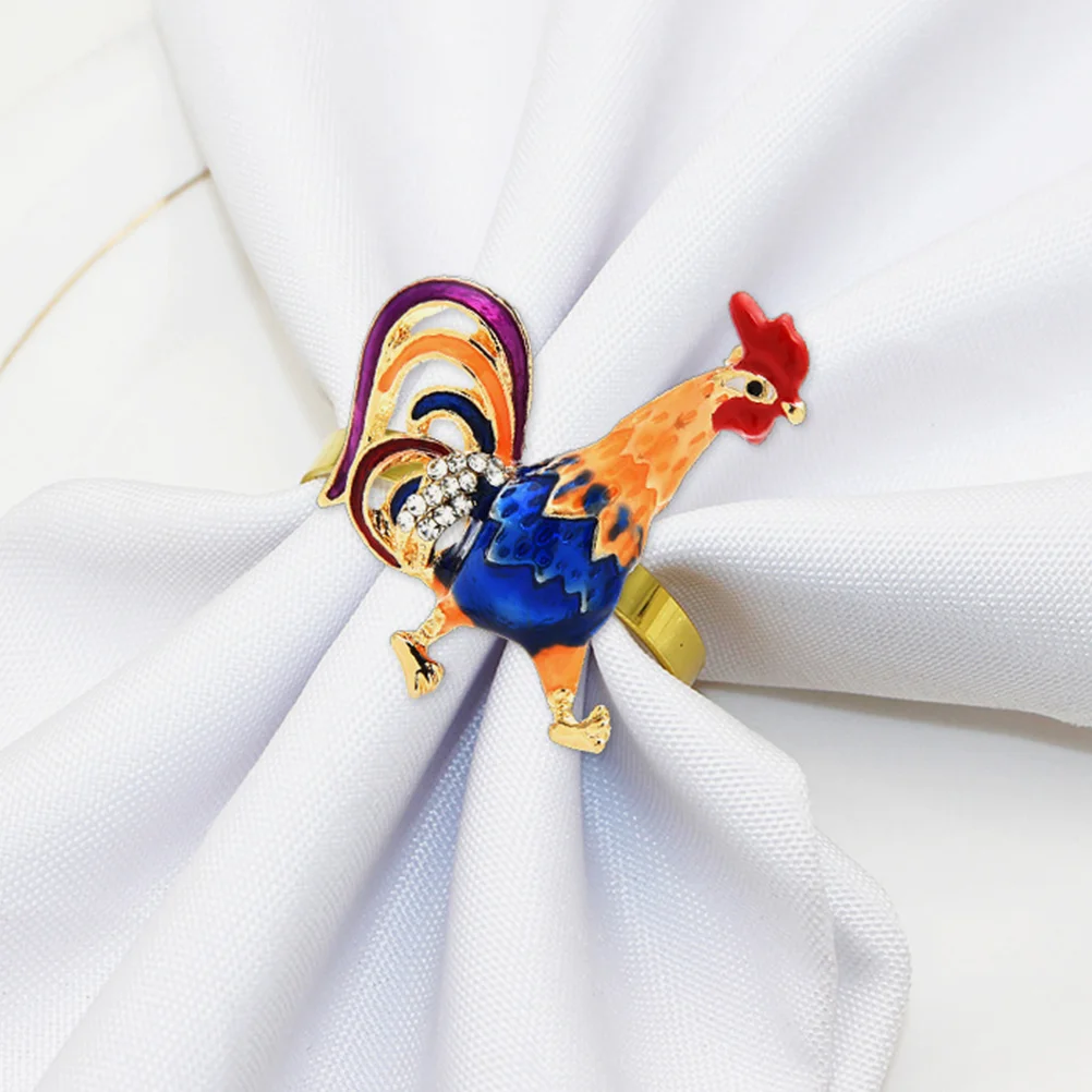 4 Pcs Napkin Silver Decorative Buckle Serviette Party Banquet Reusable Rhinestone Alloy Rooster Shape Elegant Formal Dining
4 Pcs Napkin Silver Decorative Buckle Serviette Party Banquet Reusable Rhinestone Alloy Rooster Shape Elegant Formal Dining