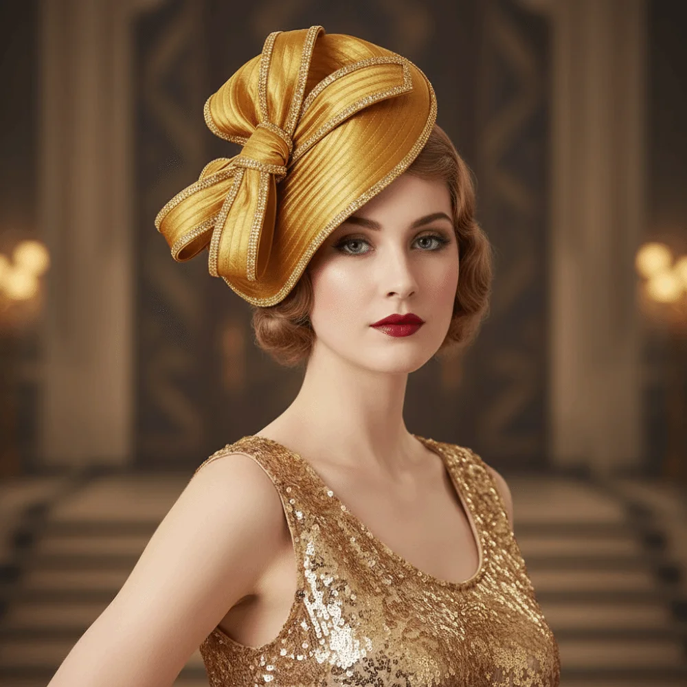 Exquisite Vintage Fascinator Hat Bowknot Hair Band Sweet Bow Rhinestone Headband Formal Hat Elegant Bride Headdress
Exquisite Vintage Fascinator Hat Bowknot Hair Band Sweet Bow Rhinestone Headband Formal Hat Elegant Bride Headdress