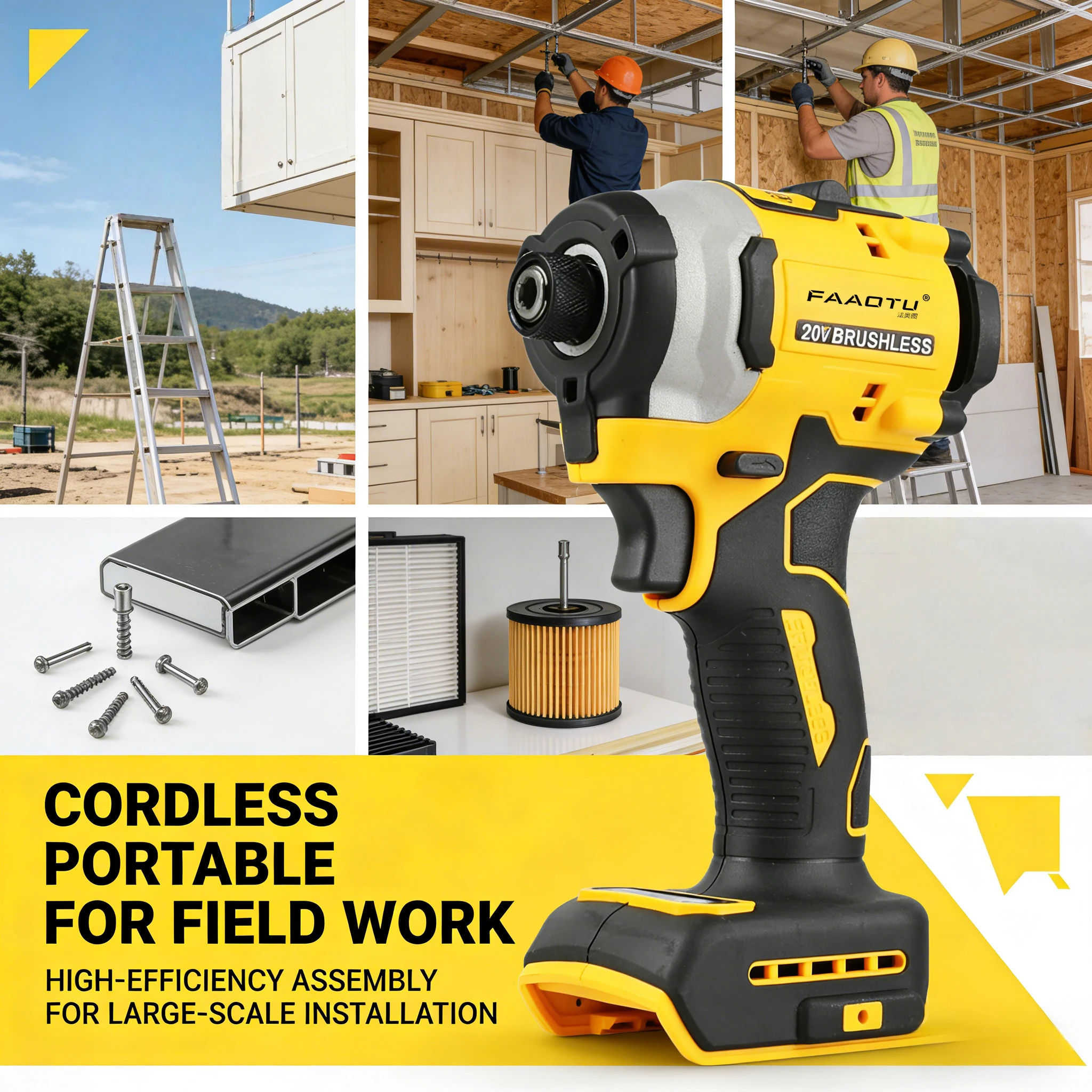 FAAOTU DCD Old850 Electric Drill Impact Screwdriver Multi-Function Hand Tool Suitable for DW batteries NO battery
FAAOTU DCD Old850 Electric Drill Impact Screwdriver Multi-Function Hand Tool Suitable for DW batteries NO battery