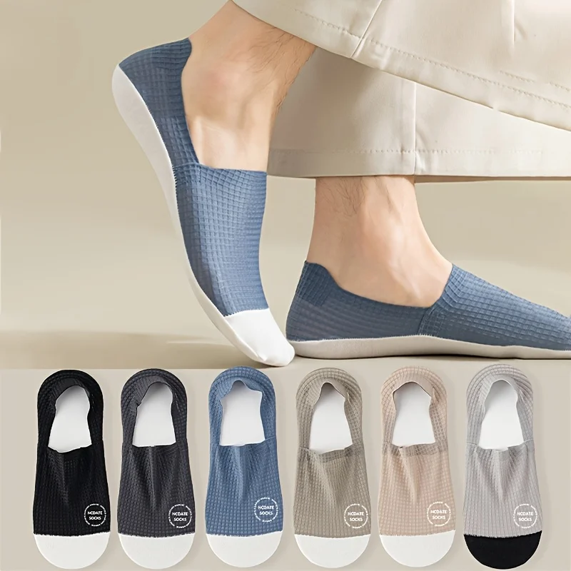 6 Pairs Soft Comfort Invisible Socks Men's Solid Color Breathable Sweat-Absorbent Daily No Show Sock Women
6 Pairs Soft Comfort Invisible Socks Men's Solid Color Breathable Sweat-Absorbent Daily No Show Sock Women