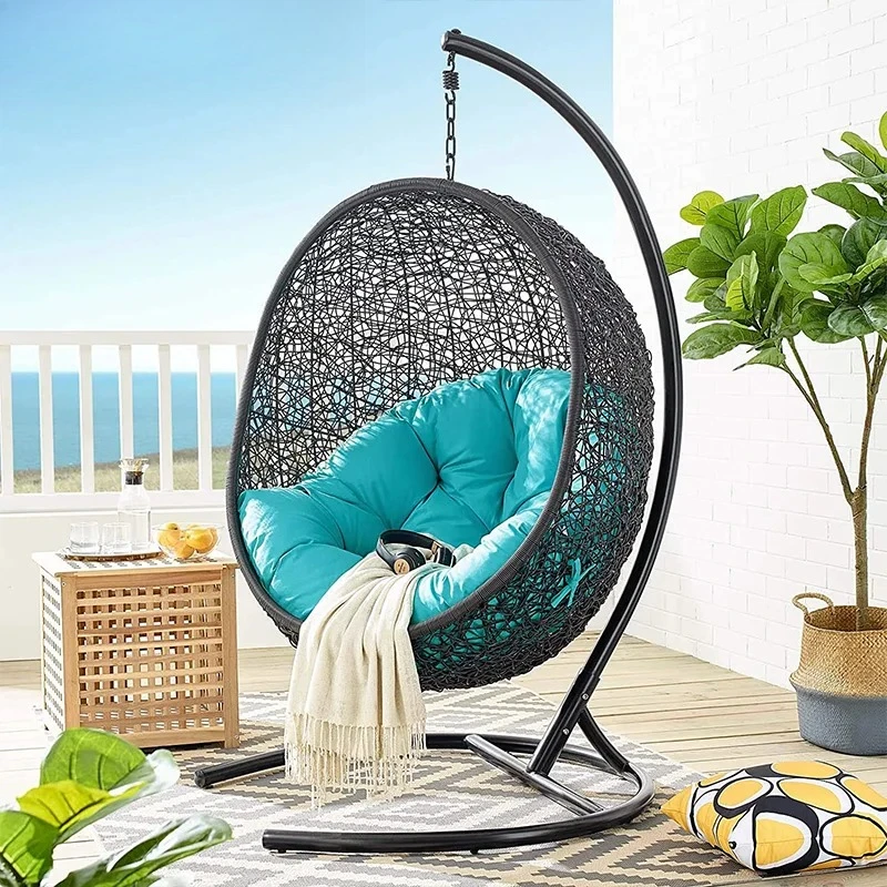 Steel-Framed Rattan Hanging Egg Chair Patio Swing Rocking Basket Hammock for Balcony Courtyard Garden Furniture Customizable
Steel-Framed Rattan Hanging Egg Chair Patio Swing Rocking Basket Hammock for Balcony Courtyard Garden Furniture Customizable