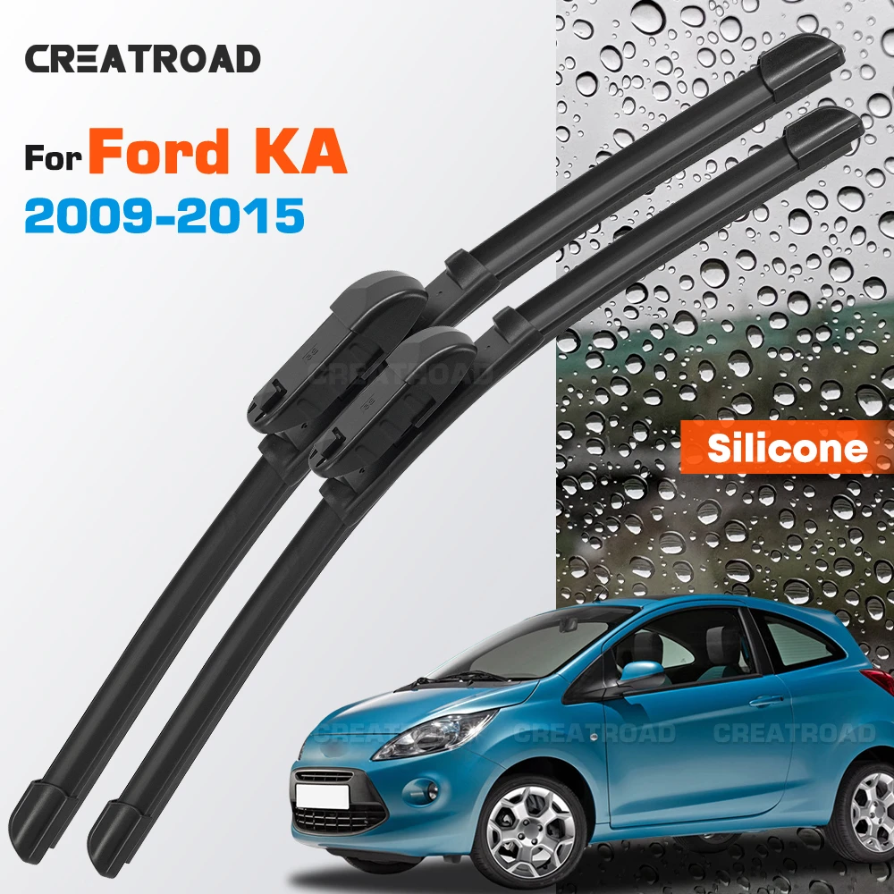 Silicone Wiper Blades Fit For Ford KA MK2 2009-2015 Coated Silent HD Wear-Resistant Car Windshield Wipers 24"+14"
Silicone Wiper Blades Fit For Ford KA MK2 2009-2015 Coated Silent HD Wear-Resistant Car Windshield Wipers 24"+14"