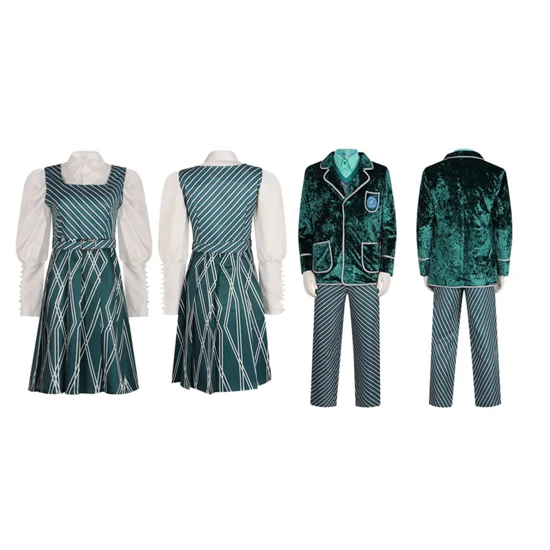 Wicked Fantasia Boq Cosplay Nessarose Costume Adult School Uniform Shirt Coat Pants Dress Outfits Halloween Carnival Party Suit
Wicked Fantasia Boq Cosplay Nessarose Costume Adult School Uniform Shirt Coat Pants Dress Outfits Halloween Carnival Party Suit