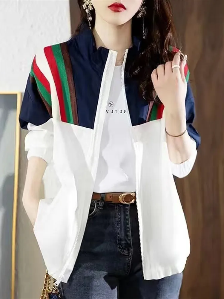 Джет для похудения в стиле пэчворк, женская летняя новая повседневная свободная бейсбольная верхняя одежда с защитой от солнца, тонкий дизайн
Джет для похудения в стиле пэчворк, женская летняя новая повседневная свободная бейсбольная верхняя одежда с защитой от солнца, тонкий дизайн