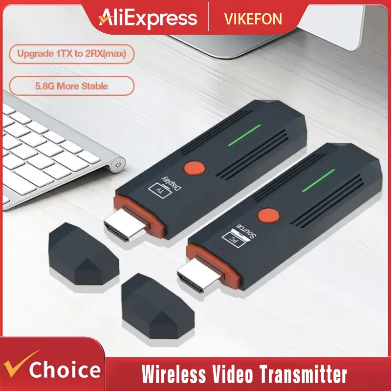 1080P 50M HDMI-Compatible Wireless Video Transmitter and Receiver kit TV Stick Dongle Adapter For TV Box Monitor Projector PC
1080P 50M HDMI-Compatible Wireless Video Transmitter and Receiver kit TV Stick Dongle Adapter For TV Box Monitor Projector PC
