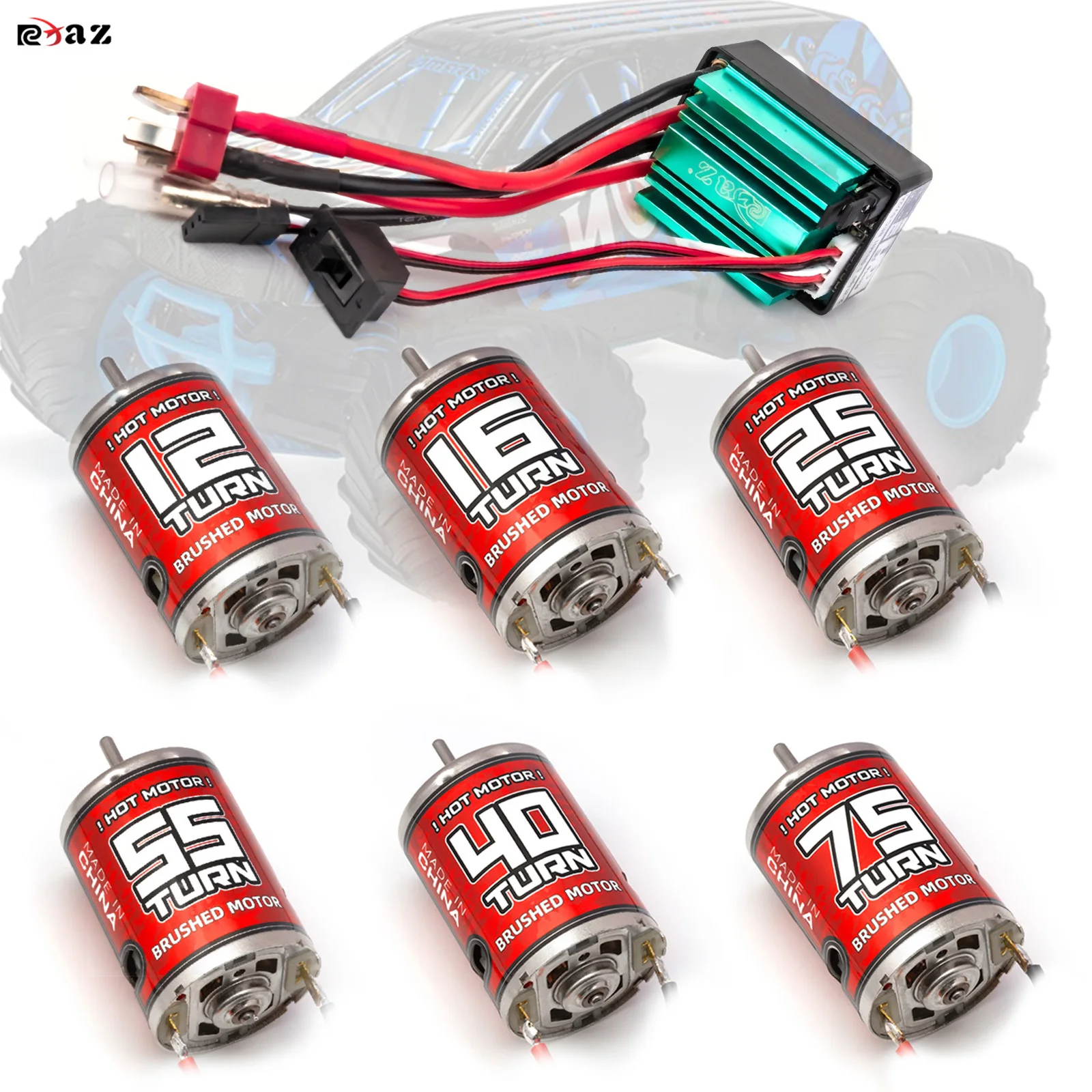 RCXAZ RC 540 Por Матовый двигатель 12T-75T 320A Матовый комплект ESC для 1/10 RC Car Boat Traxxas HPI Axial Short Truck Crawler
RCXAZ RC 540 Por Матовый двигатель 12T-75T 320A Матовый комплект ESC для 1/10 RC Car Boat Traxxas HPI Axial Short Truck Crawler