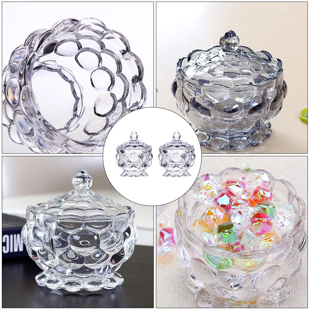 2Pcs Candy Storage Jars Glass Covered Multipurpose Desktop Food Container Clear Glass Jar for Snacks Dried Fruit
2Pcs Candy Storage Jars Glass Covered Multipurpose Desktop Food Container Clear Glass Jar for Snacks Dried Fruit