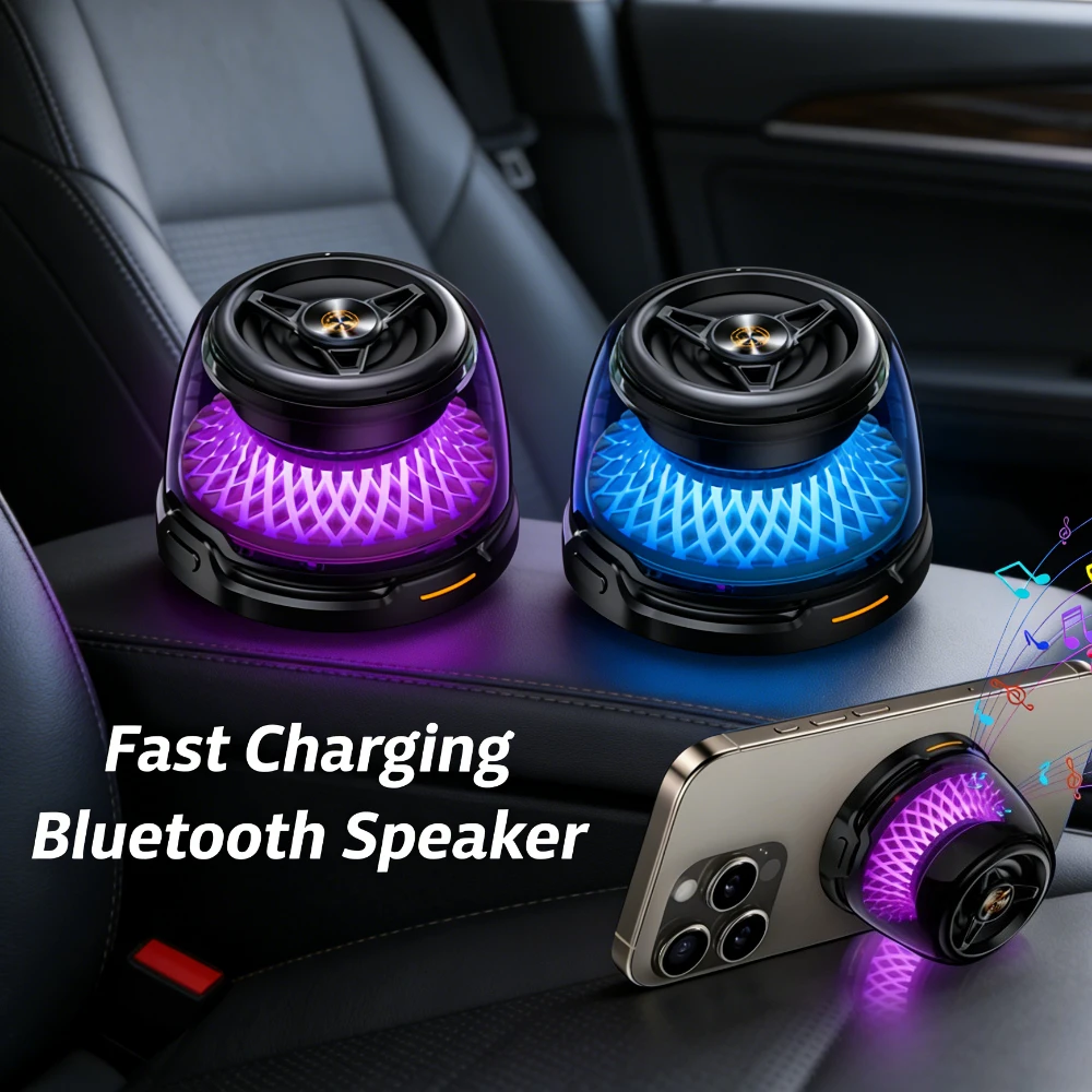 Мини-сабвуферы 2-в-1: Bluetooth-колонка с RGB-подсветкой, музыкальным ритмом, магнитной беспроводной зарядкой и держателем для телефона (для Magsafe iPhone 17~12)
Мини-сабвуферы 2-в-1: Bluetooth-колонка с RGB-подсветкой, музыкальным ритмом, магнитной беспроводной зарядкой и держателем для телефона (для Magsafe iPhone 17~12)