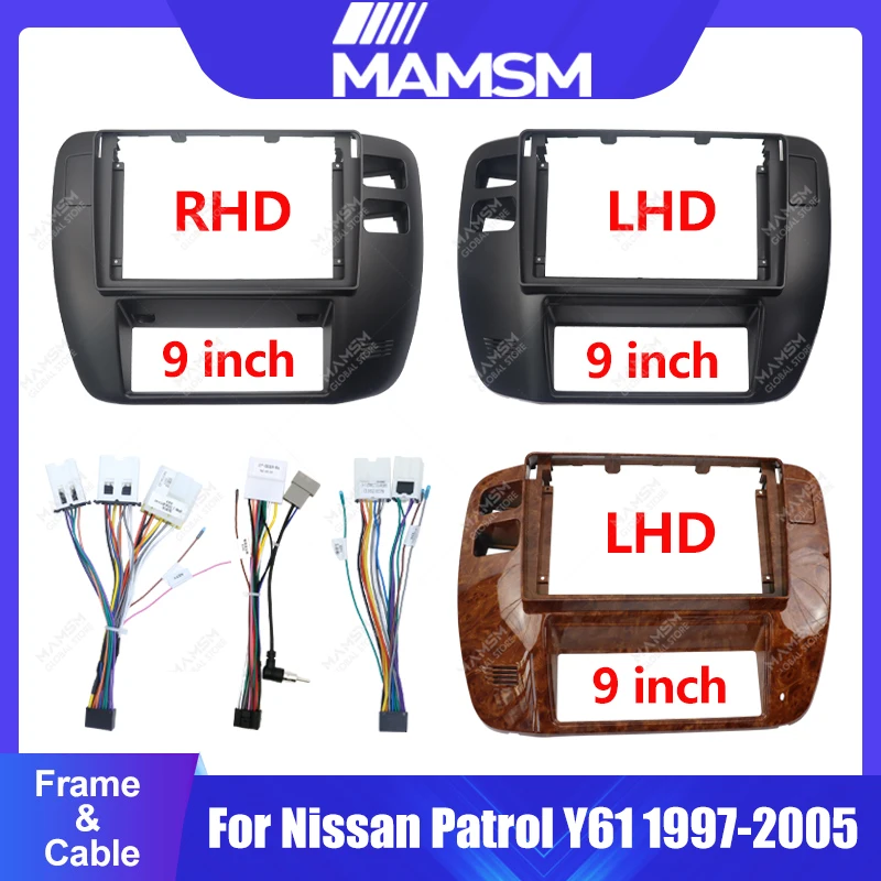 Для Nissan Patrol Y61 1997-2005 9-дюймовый 2Din автомобильный радиоприемник, авто стерео аудиоплеер, панель, комплект приборной панели, рамка, держатель центральной консоли
Для Nissan Patrol Y61 1997-2005 9-дюймовый 2Din автомобильный радиоприемник, авто стерео аудиоплеер, панель, комплект приборной панели, рамка, держатель центральной консоли