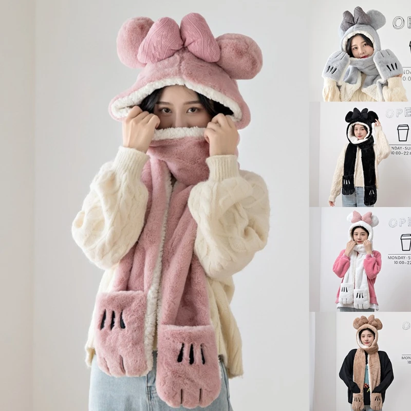 Cartoon Color Matching for Cat Paw Plush Hat with Attached Scarf and Mittens Com
Cartoon Color Matching for Cat Paw Plush Hat with Attached Scarf and Mittens Com