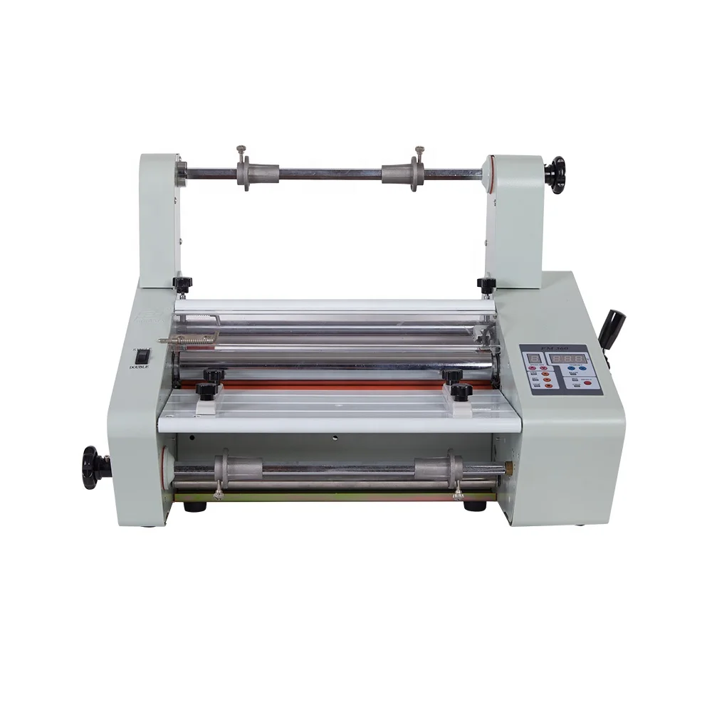 360mm A3 A4 Automatic Cold & Hot Roll Laminating Machine Laminator With Handle
360mm A3 A4 Automatic Cold & Hot Roll Laminating Machine Laminator With Handle