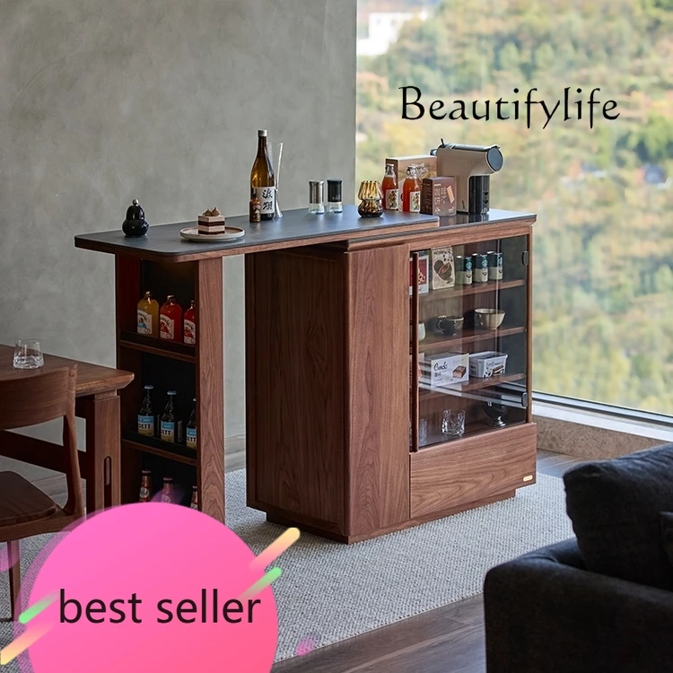 BJ Black Walnut Solid Wood Retractable Island Sofa Dining Side Cabinet Display Bar Bar Wine Cabinet Coffee Cabinet
BJ Black Walnut Solid Wood Retractable Island Sofa Dining Side Cabinet Display Bar Bar Wine Cabinet Coffee Cabinet