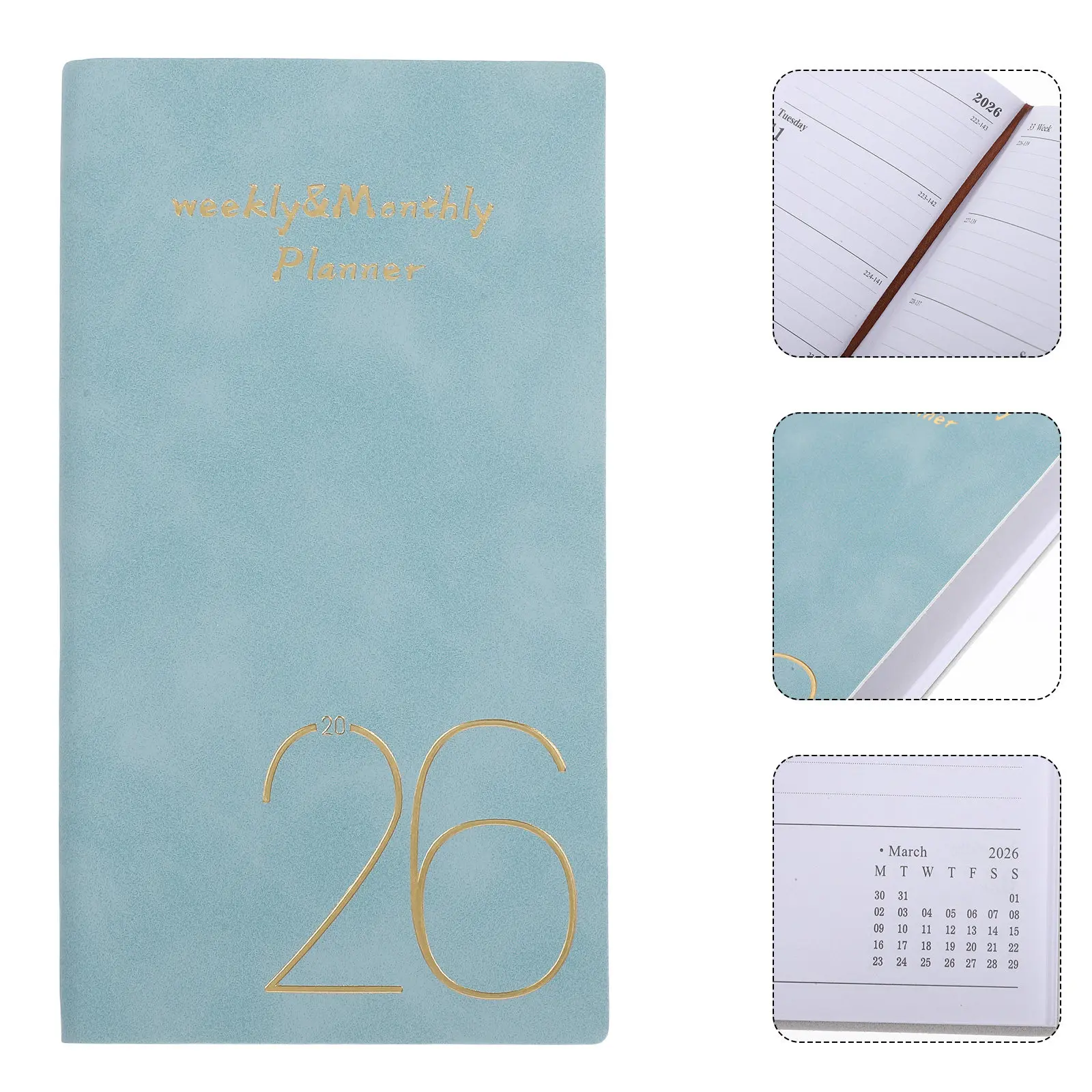 2026 Pocket Size Daily Weekly Planner Notebook Small Notebook Thick Paper Notes Section for Business Travel Work
2026 Pocket Size Daily Weekly Planner Notebook Small Notebook Thick Paper Notes Section for Business Travel Work