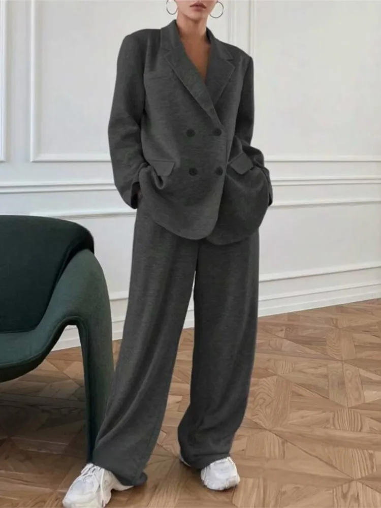 New Women's Casual Suit Fashion Loose Blazer 2 Piece Set 2025 Fall Winter Long Sleeve Coat + Pants Sets Lady Office Work Outfit
New Women's Casual Suit Fashion Loose Blazer 2 Piece Set 2025 Fall Winter Long Sleeve Coat + Pants Sets Lady Office Work Outfit