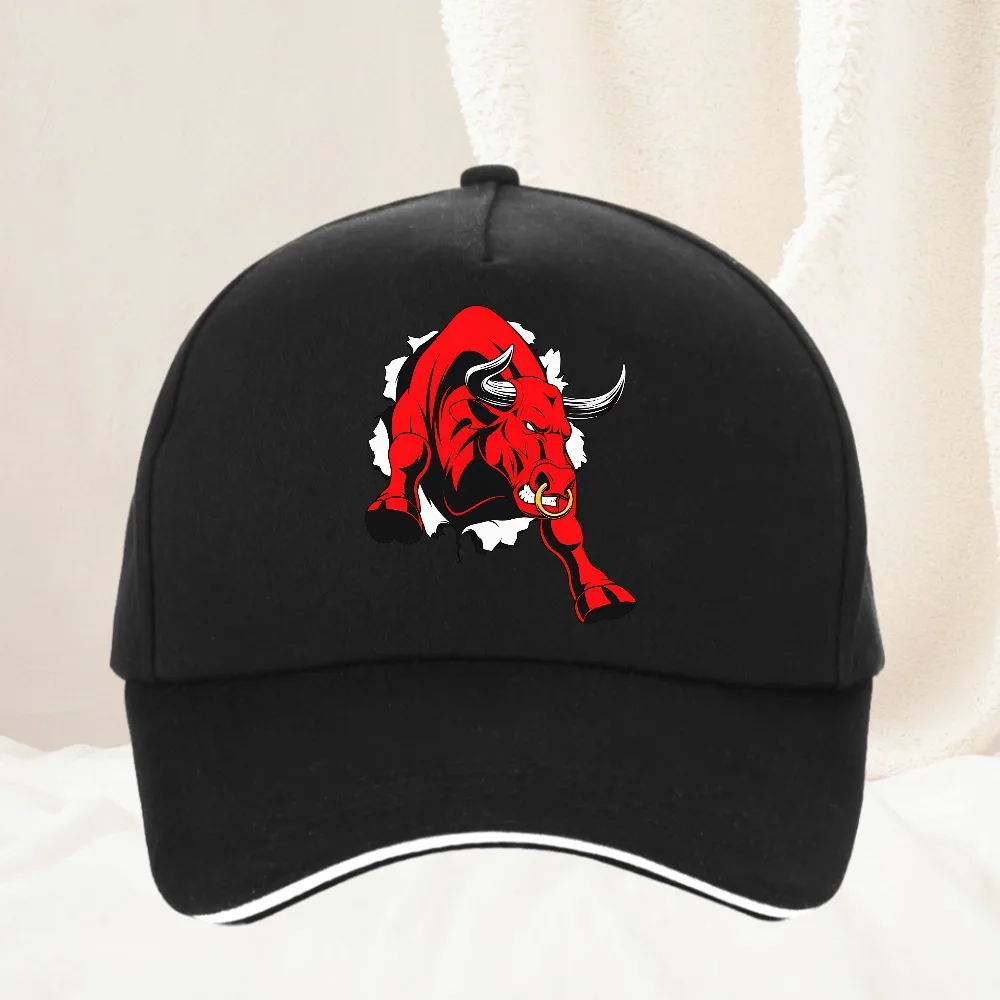 Bull head print baseball cap, vintage men's and women's duckbill cap, outdoor travel, sun protection and shading golo Caps
Bull head print baseball cap, vintage men's and women's duckbill cap, outdoor travel, sun protection and shading golo Caps
